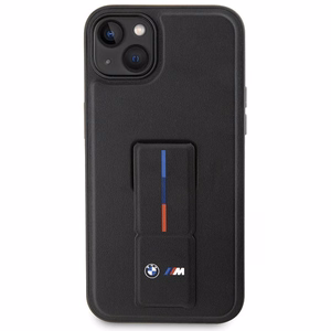BMW Grip Stand Hot Stamp Case for iPhone 14 Plus / 15 Plus - Black