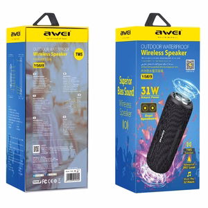 Bluetooth-kannettavat kaiuttimet Awei Y669 31W - musta