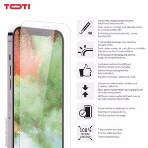 TEMPERED glass 2D screen protector full cover for  iPhone 13/13 Pro/14/16e, Transparent
