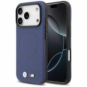 BMW M FW Metal Logo MagSafe Suojakuori iPhone 17 Pro Max:lle - laivastonsininen