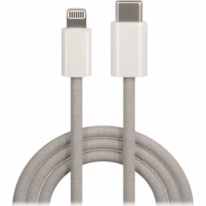 Kaapeli MXUC-06 USB-C - Lightning 1,0 m 20W harmaa nailon