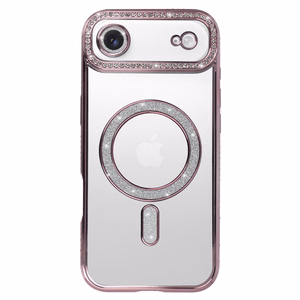 Bling MagSafe Suojakuori iPhone 17 Air:lle vaaleanpunainen