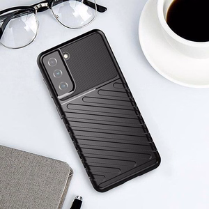 Thunder Case silikoninen panssarikuori Samsung Galaxy A14 5G:lle - musta