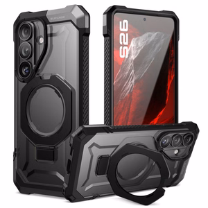 Supcase UB Grip Mag MagSafe Suojakuori Samsung Galaxy S26:lle - Musta