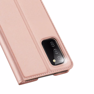 Dux Ducis Skin Pro Kirjahylly tyyppi tapauksessa Samsung Galaxy A03s vaaleanpunainen