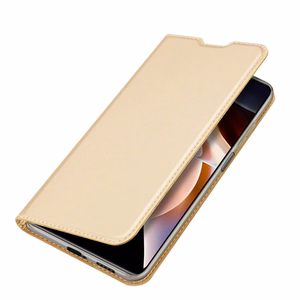 Dux Ducis Skin Pro Holster Case Cover Flip Poco M4 Pro 5G kultainen