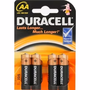 Duracell AA/LR6 Basic MN1500 -alkaliparistot, 4 kpl