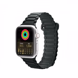 Dux Ducis Strap (Armor Version) hihna Apple Watch Ultra, SE, 9, 8, 7, 6, 5, 4, 3, 2, 1 (49, 45, 44, 42 mm) silikoni magneettinen hihna rannekoru vihreä