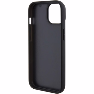 BMW Nahkainen Hot Stamp Suojakuori iPhone 15 Plus:lle - musta