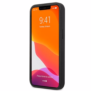Karl Lagerfeld Ikonik Karl & Choupette suojakuori laitteelle iPhone 13 mini, fuksianvärinen