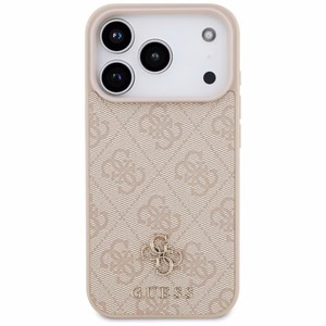 Guess 4G Small Classic Logo MagSafe -suojakuori iPhone 18 Pro / 17 Pro – vaaleanpunainen