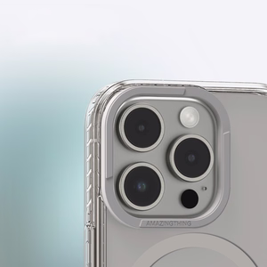 AmazingThing Titan Pro Mag Suojakuori Magneettisella Renkaalla iPhone 16 Pro:lle - harmaa
