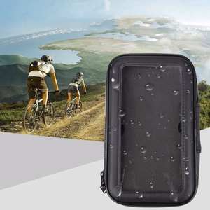Bike Phone vedenpitävä Mount, Universal Case Polkupyörä & Moottoripyörä Puhelimen pidike Mount koko XL (max puhelimen koko: 165 mm x 80 mm) musta (ilman ohjaustankokiinnitystä)