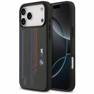 BMW M Kevlar Lines & Logo MagSafe Suojakuori iPhone 17 Pro Maxille - musta