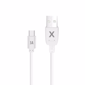 Maxlife kaapeli USB - USB-C 1,5 m 3A valkoinen