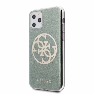 Guess GUHCN58PCUGLKA iPhone 11 Pro khaki hard case 4G Circle Glitter