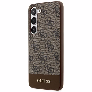 Guess 4G Stripe Collection suojakuori Samsung Galaxy S24+:lle - ruskea
