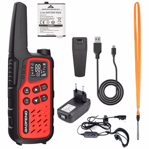 Baofeng BF-T25E – käsiradiopuhelin, punaiset, 2 kpl sarja