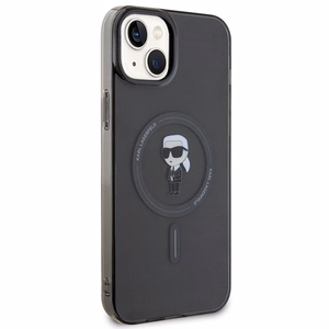 Karl Lagerfeld IML Ikonik MagSafe Suojakuori iPhone 15 Plus:lle - musta