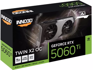 INNO3D GeForce RTX 5060 Ti TWIN X2 OC NVIDIA 16 GB GDDR7 -näytönohjain