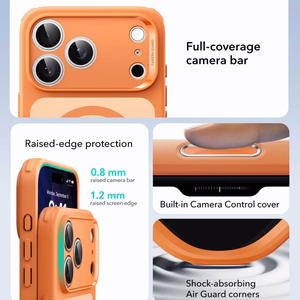 ESR Classic Hybrid MagSafe Suojakuori iPhone 17 Pro Maxille - Kirkas Oranssi