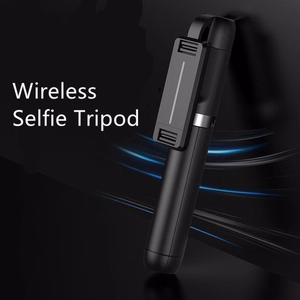 Selfie Stick MINI - irrotettavalla Bluetooth-kauko-ohjaimella ja jalustalla - P50 - valkoinen