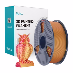Sunlu PLA+ Silk kaksivärinen filamentti (punainen ja kultainen)