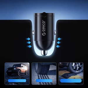 Orico MiniRing 30W 2x USB-C autolaturi - musta