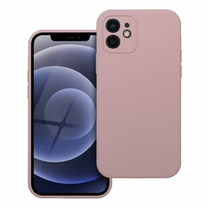 Silikonikuori 2mm iPhone 12, hiekanpinkki