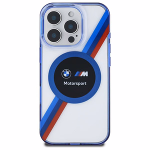BMW BMHMP16X23HTPUT iPhone 16 Pro Max 6.9 läpinäkyvä kovakuori Motosport IML Circle MagSafe