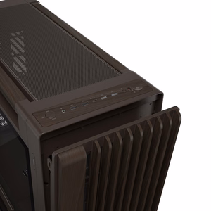 ASUS ProArt PA602 puuviimeistelty retroruskea keskikokoinen tornikotelo karkaistulla lasipaneelilla
