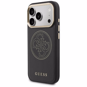 Guess Perforated 4G MagSafe Suojakuori iPhone 17 Pro Max:lle - Musta
