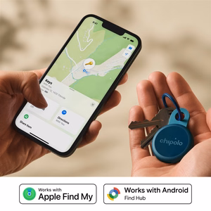 Chipolo LOOP – Ladattava Bluetooth-paikannin silikonilenkillä, iOS- ja Android-laitteille, tummansininen