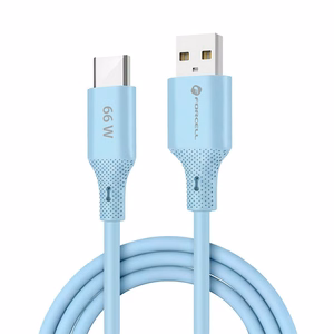 Kaapeli USB A - USB C Forcell F-Energy QC4.0 3A 66W Silicone 1 m C342 sininen