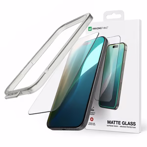 AmazingThing Radix Matte Karkaistu lasi iPhone 17 Pro Max:lle