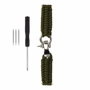 Universaali nylon-ranneke 22 mm design 1 khaki