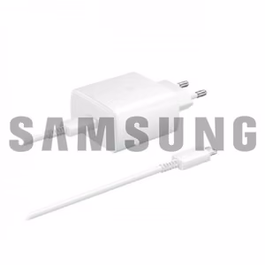Laturi Samsung EP-TA845 valkoinen 45W (ilman pakkausta) + Type-C kaapeli / 100% aito /