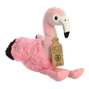 Eco Nation ympäristöystävällinen flamingopehmolelu, 24 cm
