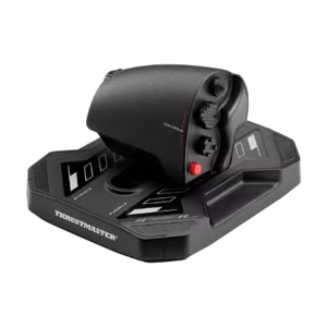 Musta Thrustmaster Sol-6 Throttle -lentosimulaattorin kaasuvipu