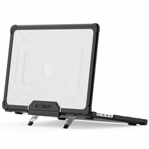 Tech-Protect SmartShell Pro Suojakuori Macbook Pro 14 M1 / M2 / M3 / M4 / M5 2021-2025:lle - Musta ja Läpinäkyvä