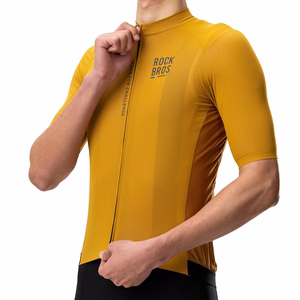 Rockbros 15120014023 ROAD TO SKY miesten lyhythihainen pyöräilypaita, S, keltainen