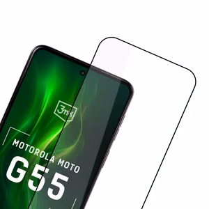 Karkaistu lasi 3mk HardGlass Max Lite musta Motorola Moto G55 5G:lle