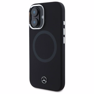 Mercedes MEHMP16S23SUTTK iPhone 16 6.1" musta/musta kovakuori Silicone Tonal Logo MagSafe