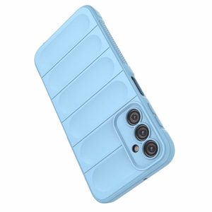 Magic Shield Case joustava panssari Suojakuori Samsung Galaxy A24 4G:lle vaaleansininen