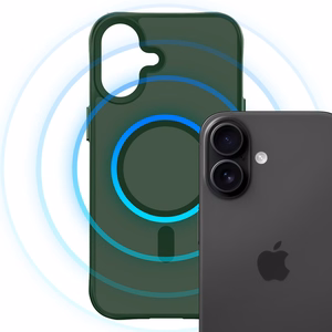 3mk Smoke MagCase for iPhone 16 - Green-Translucent