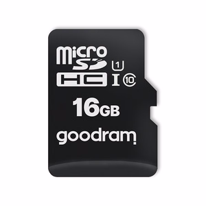 GoodRam muistikortti 16 GB microSDHC luokka 10 UHS-I + sovitin + kortinlukija