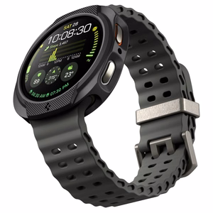 Spigen Liquid Air Suojakuori Samsung Galaxy Watch 8 44mm:lle - Matta Musta