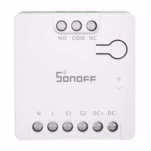 SONOFF MINI-D älykäs Wi-Fi Matter -kytkin (AC/DC 12-48V, potentiaalivapaa kosketin)