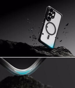 Ringke Fusion Bold Magnetic MagSafe Suojakuori Samsung Galaxy S26 Ultra:lle kirkas musta