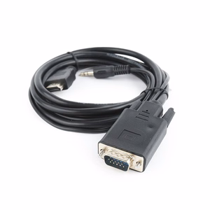 Gembird A-HDMI-VGA-03-6 videokaapeliadapteri 1.8 m HDMI Type A (Standard) VGA (D-Sub) + 3.5mm musta